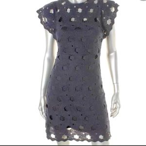 Aqua navy blue lace cut out dress-Size XS NWT